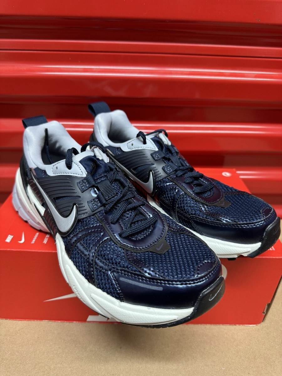 NIKE V2K Run HJ4497-400 Obsidian/Thunder Blue Wolf Gray Mens 