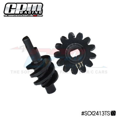 GPM Mid Carbon Front/Rear axle worm gear 12T-16T set for AXIAL 1