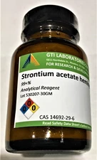 Strontium acetate hemihydrate, 99+%, Analytical Reagent, 30g