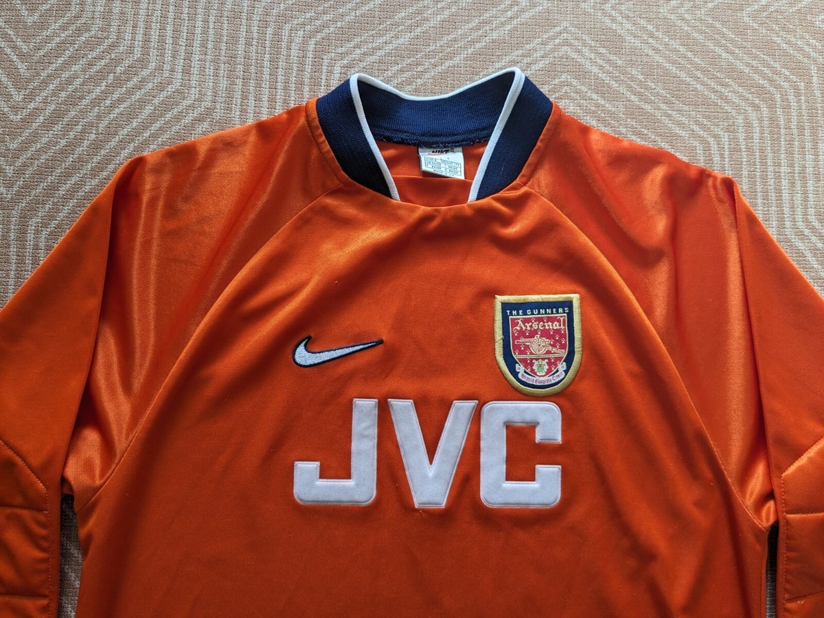 Nike Arsenal JVCロゴ 96-98 サイズM表記 ARSENAL 1994-1996 JVC camiseta shirt trikot maillot maglia