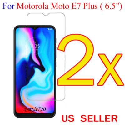 2x Clear LCD Screen Protector Guard Cover Film For Motorola Moto E7 Plus  (6.5'')
