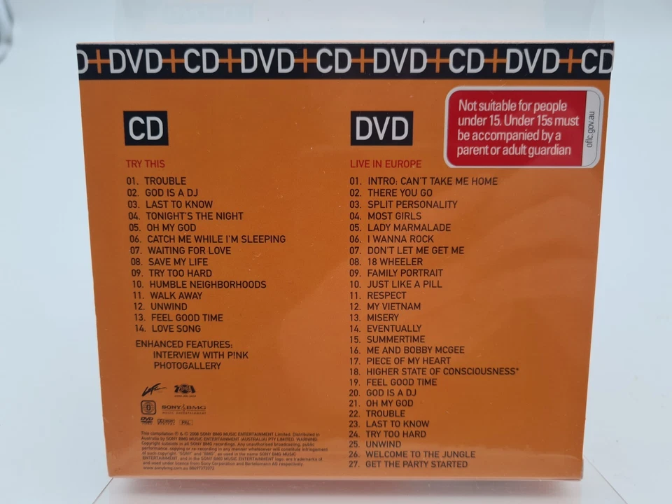 Pink Try This/Live in Europe (CD) Album CD + DVD - Bild 2 von 3