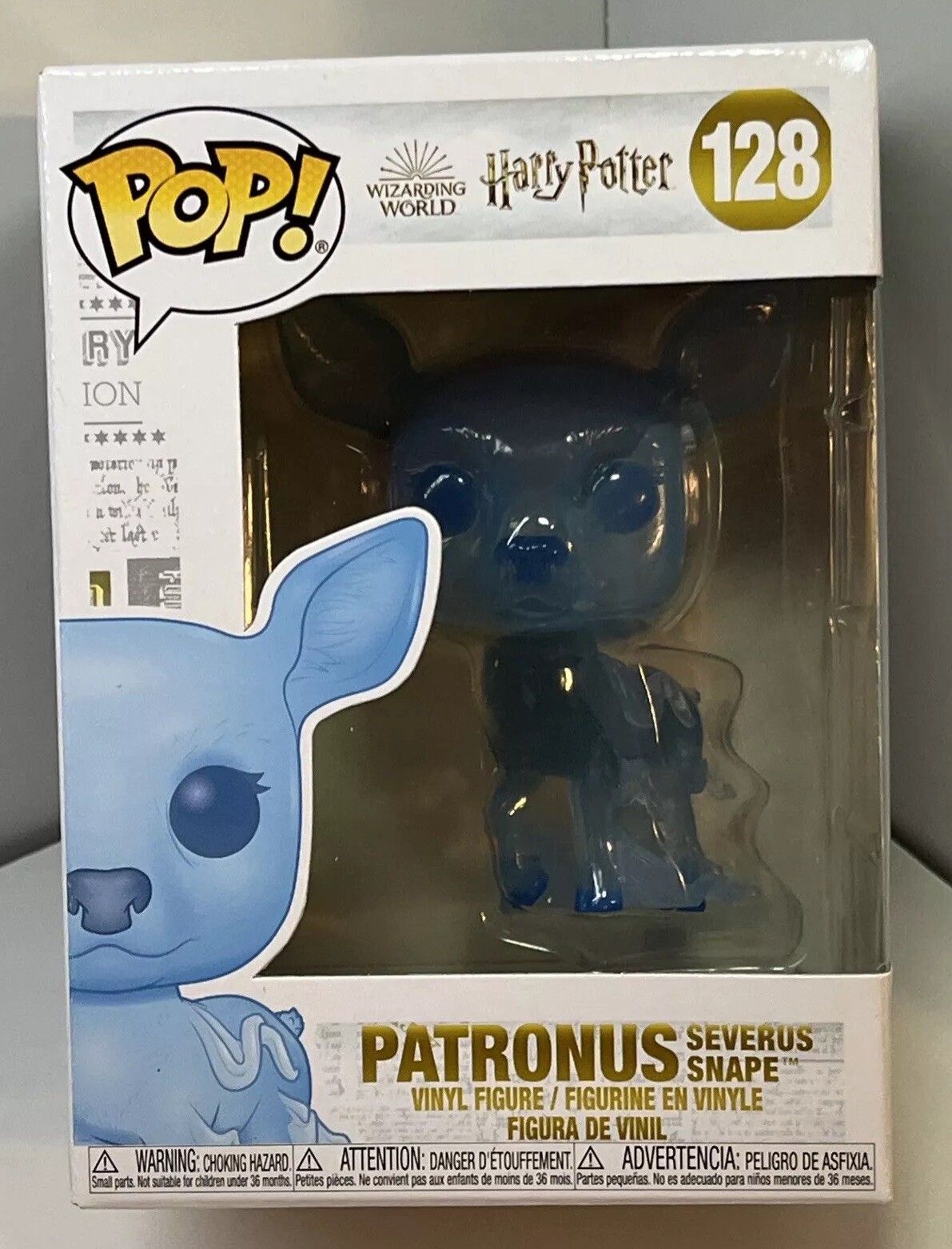 Funko Pop Harry Potter Severus Snape Patronus Blue Doe Figure with Protector Case