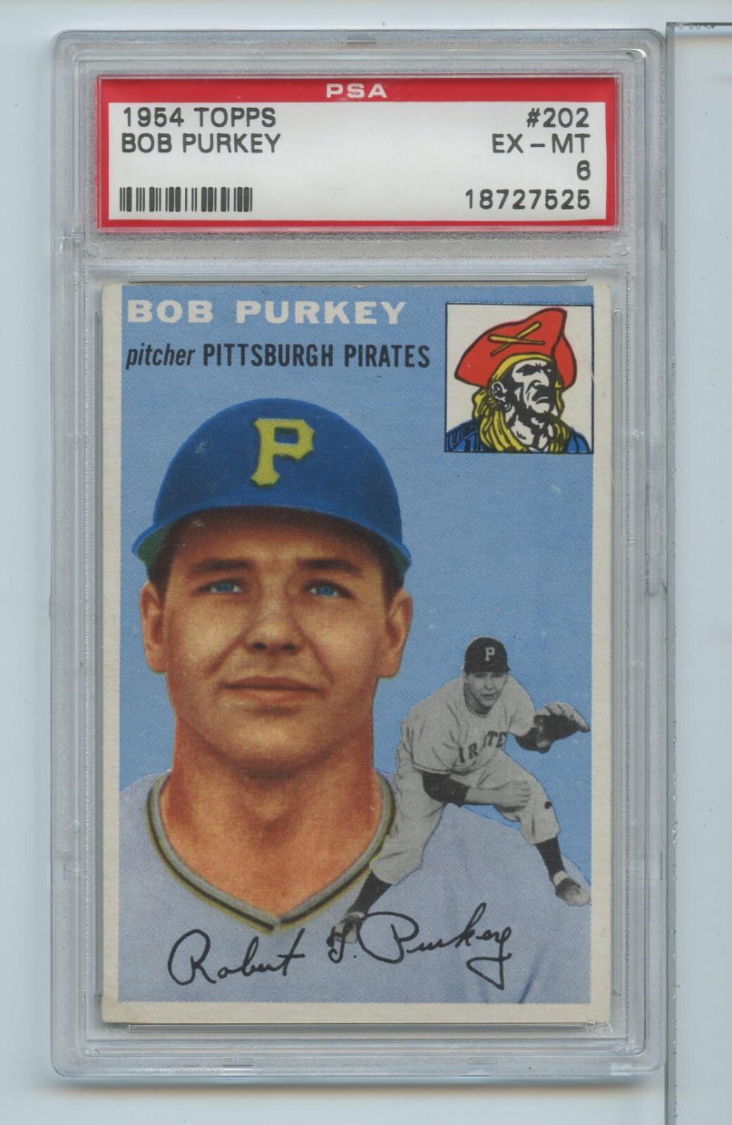 1954 Topps Bob Purkey #202 PSA 6