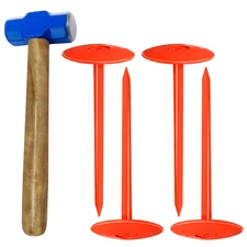 FEBTECH-Septic Tank Marker-3.5" x 7"-Pack of 4 Pcs + 1 Pc Hammer