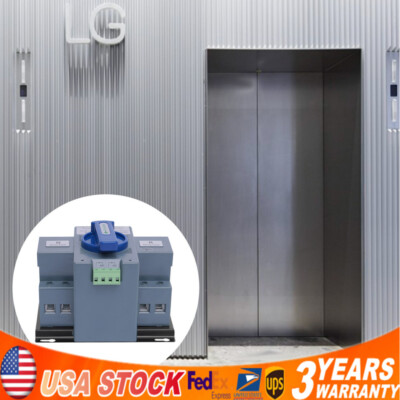 63A ATS Dual Power Automatic Transfer Switch for Generator Changeover Switch 2P