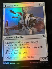 Kitsune Ace FOIL , Kamigawa Neon Dynasty , Near Mint , MTG , FREE SHIPPING