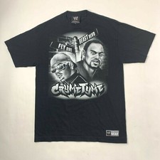 Vintage 2008 WWE CRYME TYME Shirt Size Medium Wwf Wcw Nwo Wrestling Aew Ecw RARE