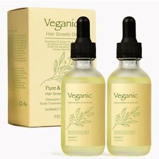 Veganic Hair Growth Oil Natural Hair Oil for Men & Women 2pcs