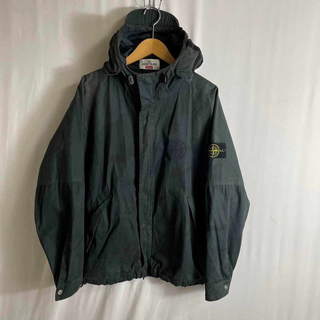 Supreme Stone Island Riot Mask Camouflage Jacket Black Supreme Stone Island Riot Mask Camouflage Jacket Black