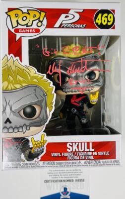 MAX MITTELMAN SIGNED SKULL FUNKO 469 PERSONA 5 MAXWELL ANIME