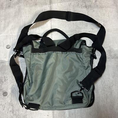 Diesel Men Vintage 90S Archive 2Way Nylon Bag Khaki Black Diesel Men Vintage 90S Archive 2Way Nylon Bag Khaki Black