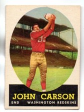 1958 TOPPS FOOTBALL #47 JOHN CARSON VGEX-EX  SET BUST BREAK  VINTAGE 1950S B