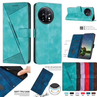 For OnePlus 11 10 Pro Nord N30 N20 CE2 Magnetic Leather Wallet Phone Case Cover