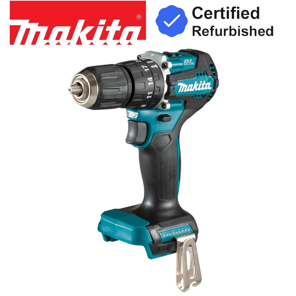 Makita DHP487Z 18V LXT Lithium Brushless Combi Hammer Drill Sub Compact - Bare