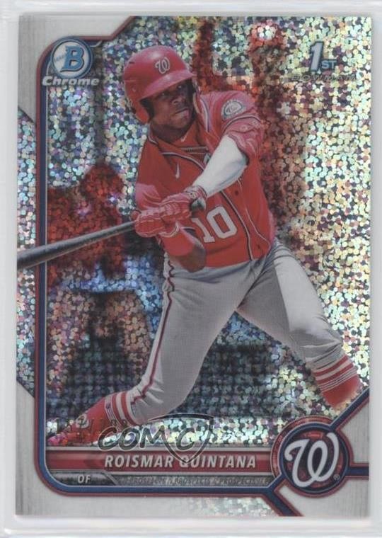 2022 Bowman Chrome Prospects Speckle Refractor /299 Roismar Quintana #BCP-83