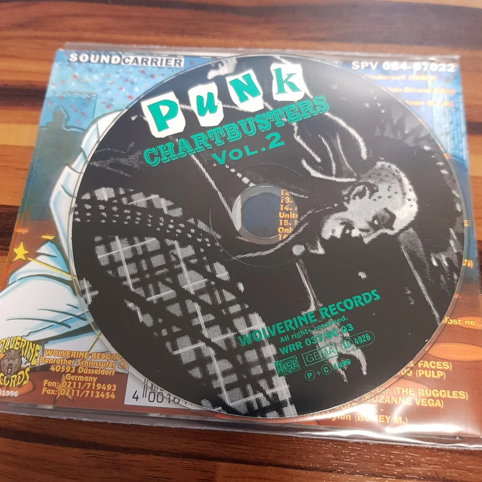 VARIOUS punk chartbusters 2 EX/EX (CD Album, Rock, Wolverine) - Bild 2 von 2
