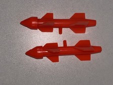 GI JOE 1989 NIGHT FORCE NIGHT RAY PAIR OF SIDE MISSILES