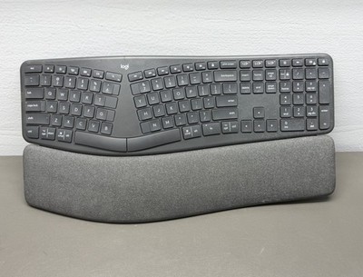 Logitech ERGO K860 Ergonomic Wireless Keyboard Black Detachable Palm Rest