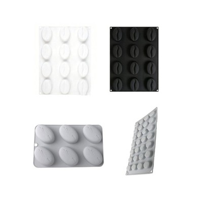 Double Side Silicone Dessert Molds For Detailed Chocolate Bean And Cake Decors