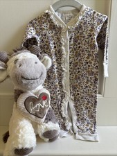 Girl's Vintage One-Piece Outfit Newborn Baby 6-9 w Giraffe Love You