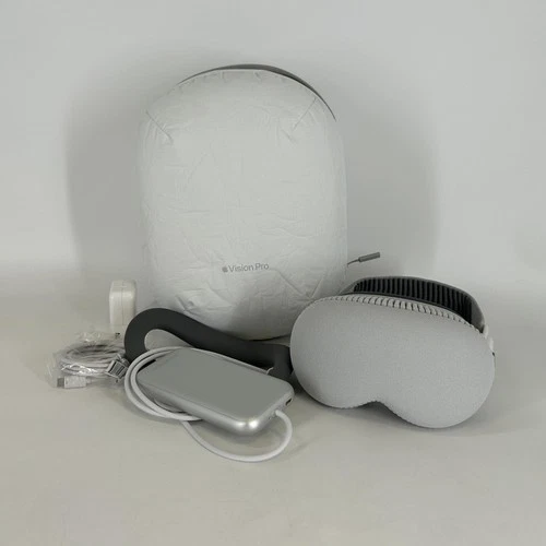 Apple Vision Pro VR Headset 256GB w/ Light Seal-21W/Dual Loop Band-M - Excellent