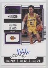 2023-24 Panini Contenders Rookie Ticket Maxwell Lewis #121 Auto u0u