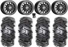 Sedona Sano Beadlock 14" Wheels Black 28" Moto MTC Tires RZR XP 1000 / PRO XP