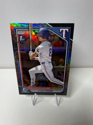 Casey Cook 2024 Bowman Draft Chrome 1st Steel Metal Refractor /100 #BDC-66 Cubs