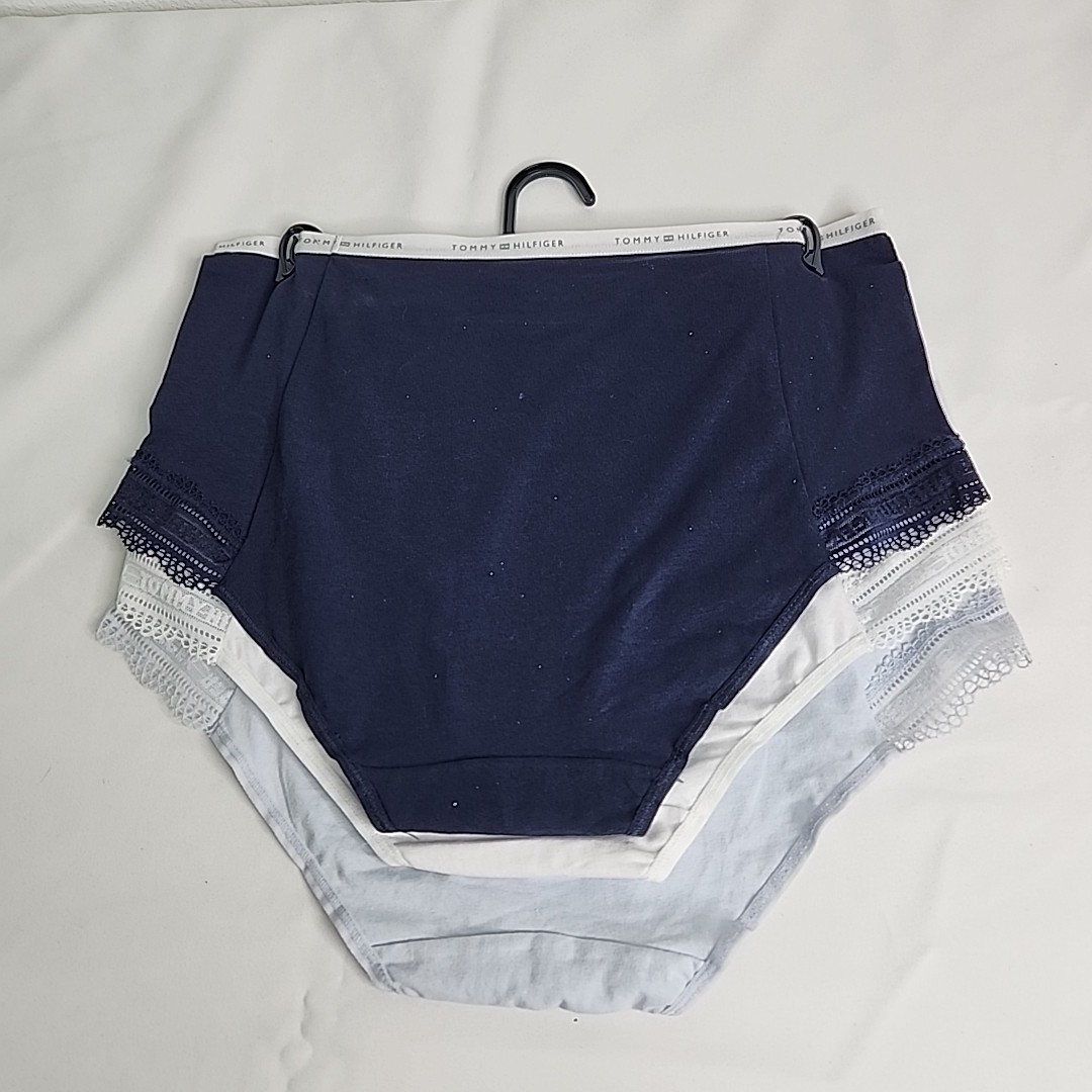 Tommy Hilfiger 3-Pair Women's Lace Briefs Underwear Panties Cotton Large thumbnail 5