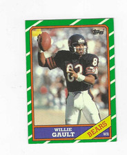 1986 TOPPS WILLIE GAULT #13 CHICAGO BEARS