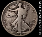 1917-S (obv) Walking Liberty Half Dollar - Scarce  Semi-key  Better Date  #K1180