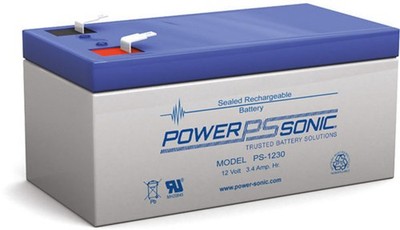 Powersonic 12V 3,4Ah Blei-Vlies Akku AGM PS-1230 VdS / PS1230 VdS