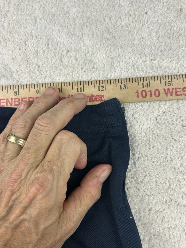 LANDS END Clásico Azul Marino Uniforme Escolar Algodón Tejido Skort Niñas 8 Foto 2 de 4