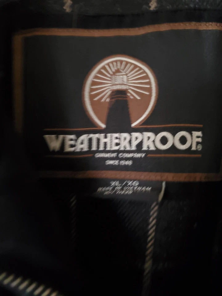 Chaqueta de bombardero resistente a la intemperie para hombre XL imitación gamuza lana forro acolchado abrigo negro Foto 2 de 4