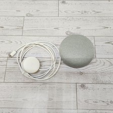 Google Home Mini 1st Gen Chalk Smart Speaker w/ OEM Power Cord  Box Tested