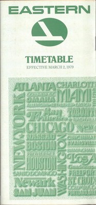 Eastern Airlines system timetable 3/2/79 [6011]