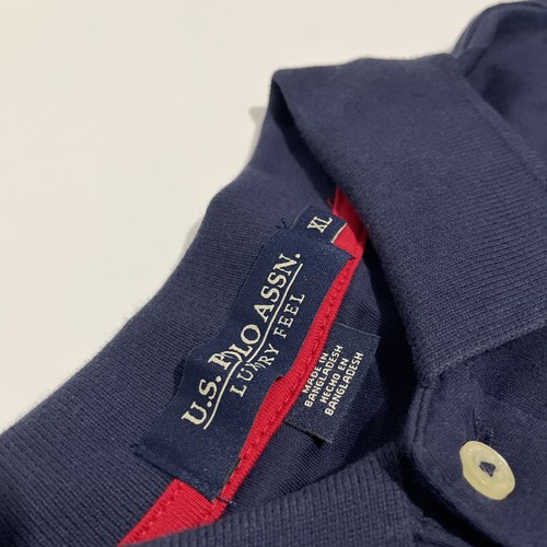 NWT ~ U.S. Polo Assn. ~ Mens Size XL ~ Dark Blue Short Sleeve Luxury Feel Polo - Picture 5 of 12