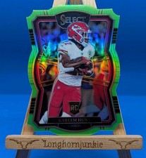 2017 Select Neon Green /49 Kareem Hunt RC rookie card Panini Chiefs Prizm. rookie card picture