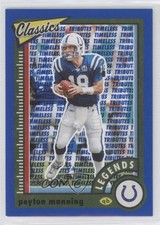 2022 Classics Legends Timeless Tributes Light Blue /125 Peyton Manning HOF 05dl