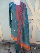 pakistani beautfull emboridery lawn cotton pant kamez bust size 48