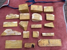 Cotinus Crotch and Root Burl offcuts-15 PCS for knifemaking/turning/etc.