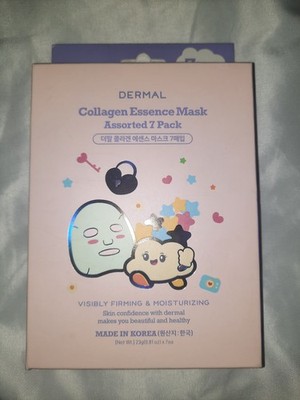 Dermal Collagen Essence Mask Assorted 7 Visibly Firming & Moisturizing Exp 11/28