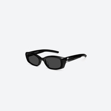 GEntle MOnster LIX 01 Black Rectangle Sunglasses Acetate Frame Dark Lens