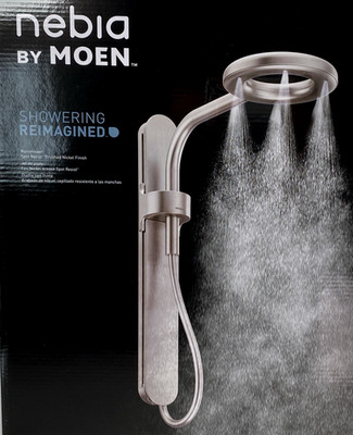 MOEN Nebia Brushed Nickel 8'' Spa Rain Shower Head Wall Mount   N207R0SRN