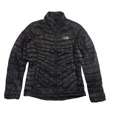 The North Face Thermoball Quilted Puffer Jacket Boys Youth Large Black Light