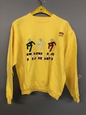 Fußball Weltmeisterschaft Italien WM 1990 Sweatshirt Pullover Gelb Gr. S Neu#J11