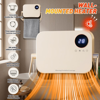 #ad #ad 2000W Electric Space Heater Hot Air Fan for Bathroom 2 in 1 Timing amp; Thermostat $46.54