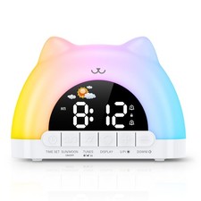 OQIMAX Kids Alarm Clock, Wake Up Clock with 11 Colors Night Light, Toddlers S...
