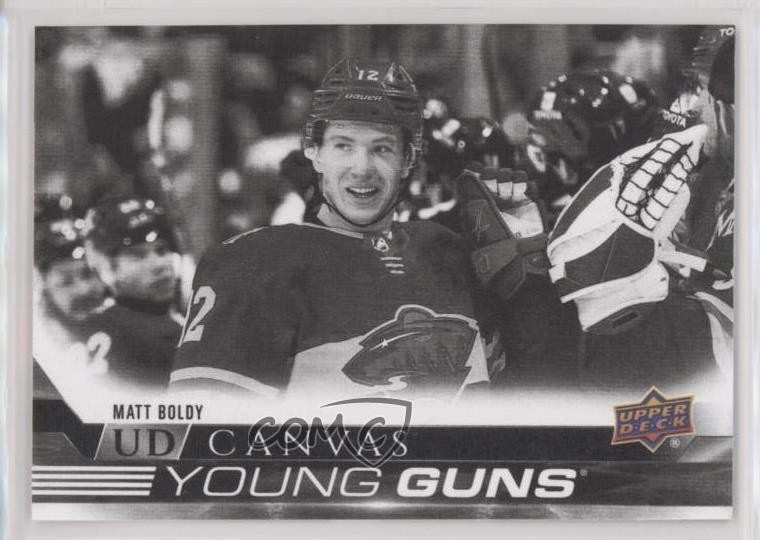 2022 Series 1 UD Canvas Young Guns Black & White Matt Boldy #C93 Rookie RC 7ci